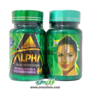 قرص چاقی صورت آلفا ALPHA بسته 60 عددی سبز رنگ